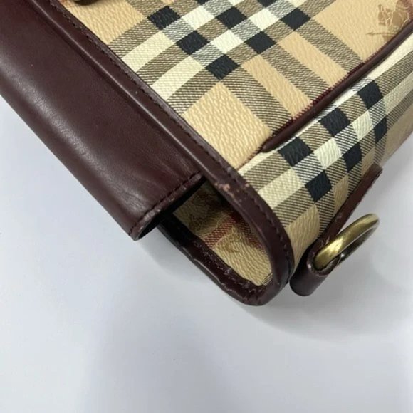 Burberry Haymarket PVC leather laptop bag - Picture 9 of 10